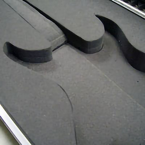Samples of waterjet cutting foam (4)