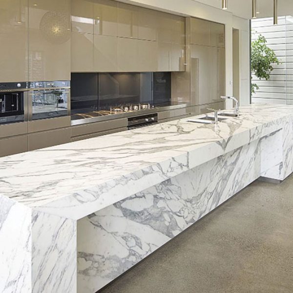 Marble kitchen worktops